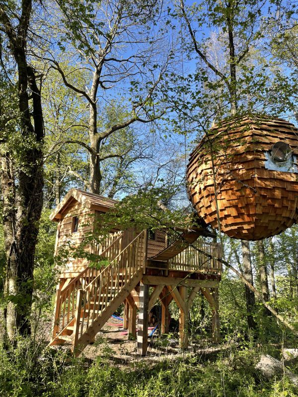 Cabane Lov'nid Spa Tromso au Domaine des Vaulx en Mayenne