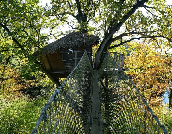 Séjour romantique dans une cabane perchée en Mayenne